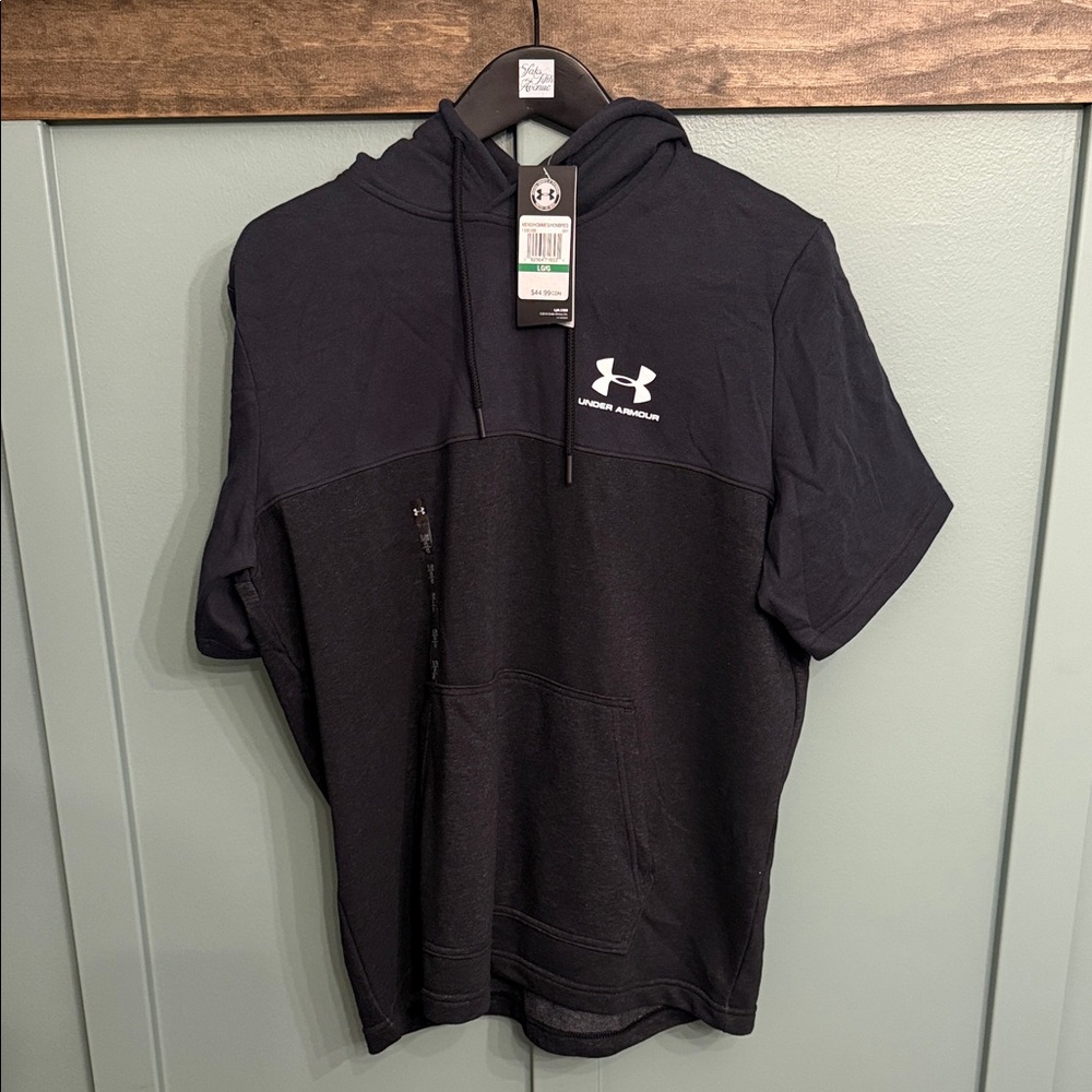 Under Armour Men's Black Short Sleeve Hoodie